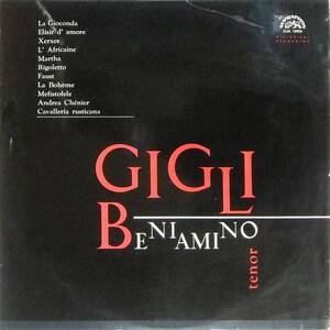 ■LP ベニャミーノ・ジーリ♪Beniamino Gigli Recital☆SUA10924★チェコ盤 