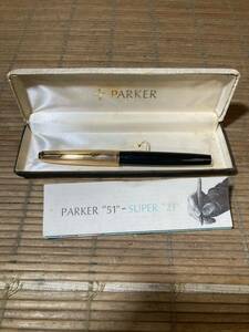 PARKER パーカー 万年筆 12K 筆記用具 文房具 USA ケース付き