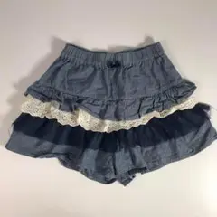 子供服 130㎝ 3can4on サンカンシオン キュロット フリルF1A023