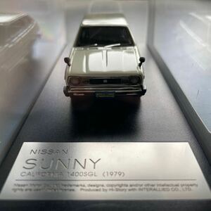 NISSAN SUNNY CALIFORNIA 1400SGL （1979） ホワイト （1/43スケール Hi Story HS139WH）