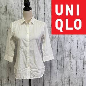 UNIQLO★ユニクロ★UVカットストレッチブロードシャツ★サイズL　54-23