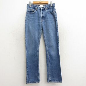 古着 ギャップ GAP ジーンズ レディース 90s ブーツカット ヒゲ コットン 紺 ネイビー デニム 24may28 中古 ボトムス ジーパ