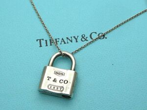 1000円スタート ネックレス TIFFANY＆Co. ティファニー カデナ 1837 南京錠 925刻印 総重量約8.1g シルバー アクセサリー TOM G60057