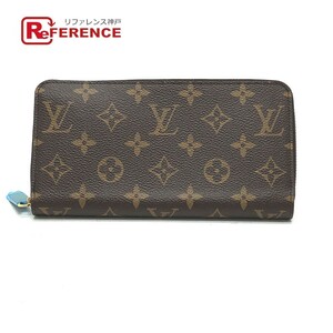 新品同様 LOUIS VUITTON ルイヴィトン M42616 ジッピー ウォレット ラウンドファスナー モノグラム 長財布 ブラウン レディース【中古】