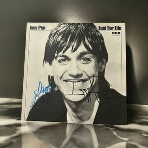 Iggy Pop イギー・ポップ David Bowie デヴィッド・ボウイ 直筆サイン入り LP レコード 送料無料