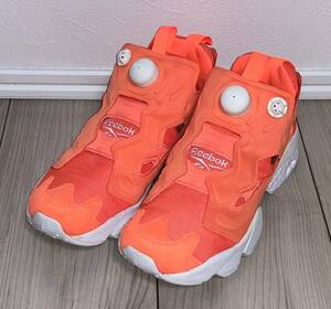 良品 REEBOK INSTA PUMP FURY TECH M46319 US5 23.5cm リーボック インスタ ポンプフューリー テック オレンジ ホワイト 白 og instapump