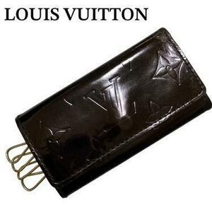 LOUIS VUITTON ４連キーケース ミュルティクレ ヴェルニ