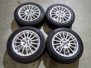 YS2856【送料無料205/55R16】ジャガー純正 Xタイプ純正 ダンロップ 中古スタッドレス付き ★16×6.5J 108/5H ET52.5★