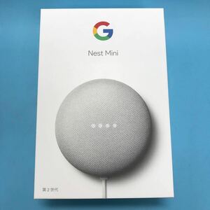 サ) [初期化済み] Google Nest Mini グーグル ネスト ミニ 第二世代 Chalk チョーク スマートスピーカー 管理M