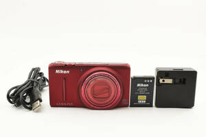 ★実用品★ Nikon ニコン COOLPIX S9500 クールピクス コンパクトデジタルカメラ コンデジ ヴェルヴェットレッド #1760