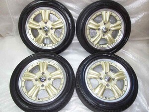 EA11R/EA21Rカプチーノ他 SSR265 15インチアルミホイール+タイヤ付き4本 185/55R15 15x5.5j+44 4H-114.3