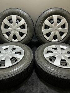 175/70R14 BRIDGESTONE/VRX2 17年製 トヨタ 純正 スチール 14インチ 5.5J +33 100 4H スタッドレス 4本 80系シエンタ 10系ポルテ(南4-E508)