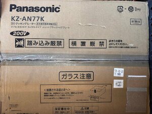 1円★ジャンク品(プレート割れ)　Panasonic(パナソニック )ビルトインタイプ IHクッキングヒーター KZ-AN77K　送料無料【4549980493434】