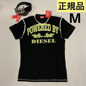 洗練されたデザイン　ディーゼル　DIESEL　 正規品　Tシャツ　T-DIEGOR-V-RAW　M　A12945 0AJBA　