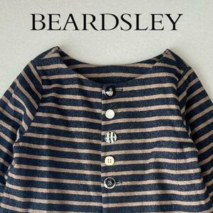 BEARDSLEY　ビアズリー　ボーダー　ノーカラージャケット　春