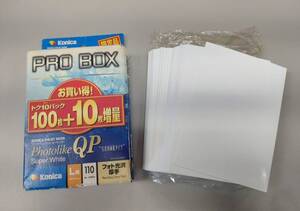 中古☆保管品　コニカ　インクジェットペーパーL判　フォト光沢厚手　残り90枚未使用