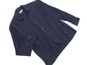 ネコポスOK GLOBAL WORK グローバルワーク シャツ sizeS/紺 ■◇ ☆ ehc2 メンズ