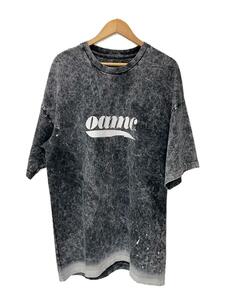 OAMC(OVER ALL MASTER CLOTH)◆タグ付/24SS/ブリーチ加工TEE/Tシャツ/L/コットン/GRY/24E28OAJ31