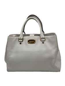 MICHAEL KORS◆ショルダーバッグ/レザー/WHT/無地