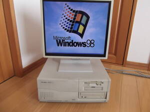 【動作確認済】PC98パソコン PC-9821Xa12（CPU K6-Ⅱ-400MHz・メモリー64MB増設・PCカードスロット内蔵）/ Win98＆MS-DOS6.2マルチ起動