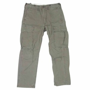 RRL ダブルアールエル 782657678001 加工 コットン サープラス カーゴ パンツ カーキ系 29【中古】