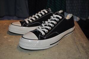 【訳ありオークション】 米国 CONVERSE CT70 コンバース CT70 ブラック ローカット サイズ 8,5 / 27cm