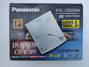 未使用品◆Panasonic【KXL-CB20AN】ポータブルDVD-ROM&CD-R/RMドライブ