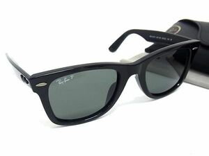 1円 ■美品■ Ray-Ban レイバン RB2140-F 901/58 52□22 150 3P ウェイファーラー 偏光レンズ サングラス メガネ 眼鏡 ブラック系 FD2167