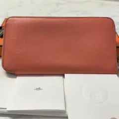 新品同様‼️ エルメス　HERMES 長財布　ヴォーエプソン　ラウンドファスナー