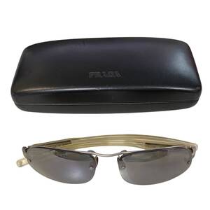 【中古品】PRADA プラダ サングラス SPR56A 2AC-5A1 ゴールドカラー ケース有 A63185RD