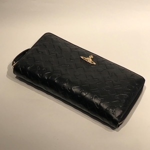 vivienne westwood ヴィヴィアン ウエストウッド ラウンドジップ財布 長財布 ブラック