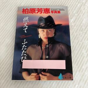 B-ш/ 柏原芳恵写真集 燃えてふたたび 撮影/大森雄作 ピラミッド社 1990年11月18日初版発行