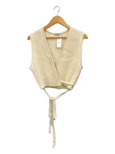 Steven Alan◆COTTON SILK CACHECOEUR VEST/コットン/WHT/無地/8218-199-0167//