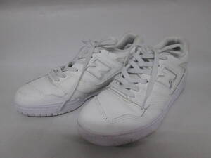 【1111h F13910】 NB ニューバランス newbalance BB550 www 26.5 ホワイト 白 550 トリプルホワイト スニーカー メンズ 本体のみ