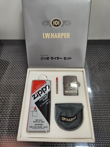 T★★未使用　極美品　1円スタート★★ZIPPO 　I.W. HARPER 101 プルーフ ハーパー　ジッポー　各種セット