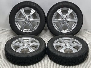 【ライフ/ラパン/パレット/ワゴンR等】ダンロップ ウィンターマックス WM02 155/65R13 weds Fang 13インチ 4.00B+43 4穴100 (24060003)