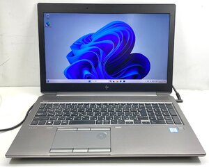 NT: HP ZBook 15 G6　Core i7-9850H /メモリ：48GB/SSD:512GB/Quadro T2000/無線/ノートパソコン＆Windows11