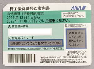 最新!! 全日空【ＡＮＡ】株主特別優待券 有効期限（２０２４年１２月１日から２０２５年１１月３０日搭乗分まで）及び優待冊子セット