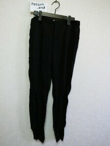 HELMUT LANG パンツ 0 ブラック レーヨン #16-2306031 ヘルムートラング