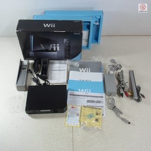 動作品 シリアル一致 Wii RVL-001 クロ/Wiiリモコンプラス ニンテンドー 任天堂 Nintendo 箱説付【20