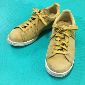 adidas Originals STAN SMITH スパイスイエロー US9 USED アディダス スタンスミス スエード 黄 27cm アメカジ 古着 スニーカー ビンテージ