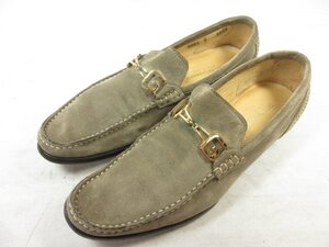 【ドルチェ＆ガッバーナ DOLCE&GABBANA】 スエードレザー ホースビットローファー スリッポン 靴 (メンズ) size6 ブラウン □30MZA6627□