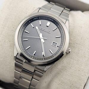 極美品 SEIKO セイコーセレクション Sシリーズ プレミアム SBTM347 7B72-0AK0 電波ソーラー メンズ腕時計 グレー文字盤