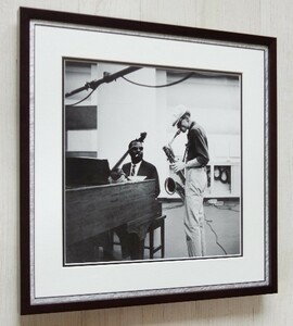 セロニアス・モンク/ジェリー・マリガン/1957年/アートピクチャーの額装品/THELONIOUS MONK/Gerry Mulligan/ジャズ アイコン/ジャズアート