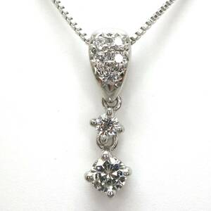 TASAKI(田崎真珠)◆Pt900/Pt850 天然ダイヤモンドネックレス◆U 約4.2g 約45.0cm diamond necklace jewelry ジュエリー EB6/EB6