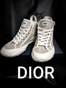 良品　DIOR　ディオール　スニーカー　StockXにて21万5100円で販売中のレア商品　オブリーク キャンバス スニーカー B28