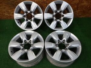 トヨタ ランドクルーザープラド 150 純正アルミホイール 17×7.5J 6H PCD139.7 ＋25 ハブ径106【4本/17インチ/純正戻し】手渡し可