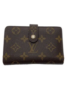 LOUIS VUITTON◆ポルト・フォイユ・ヴィエノワ_モノグラム・キャンバス_BRW/PVC/BRW/レディース