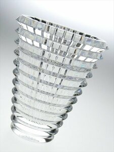 N203 Baccarat バカラ クリスタル アイ ラウンド ベース 花瓶 飾壷