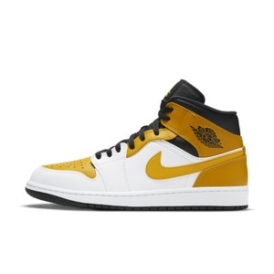 170☆NIKE ナイキ AIR JORDAN 1 MID　エアジョーダンミッド UNIVERSITY GOLD28cm　新品未使用　国内正規品 ゴールド×ホワイト